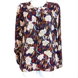 NWT.. Limited Women Small Purple Floral Blouse ...Size Small